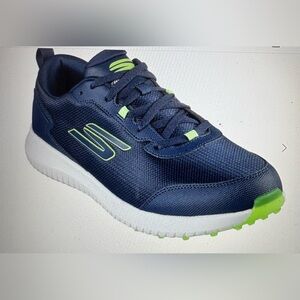 Skechers Go Max Fairway 4 Men's Golf Shoes 214081 Navy/Lime; Sz: 9. Like New